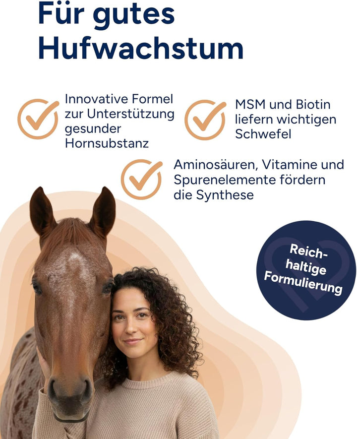 NutriLabs Hoof Support Pellets Premiumprodukt zur Unterstützung gesunder Hufe von Pferden, mit Bioti