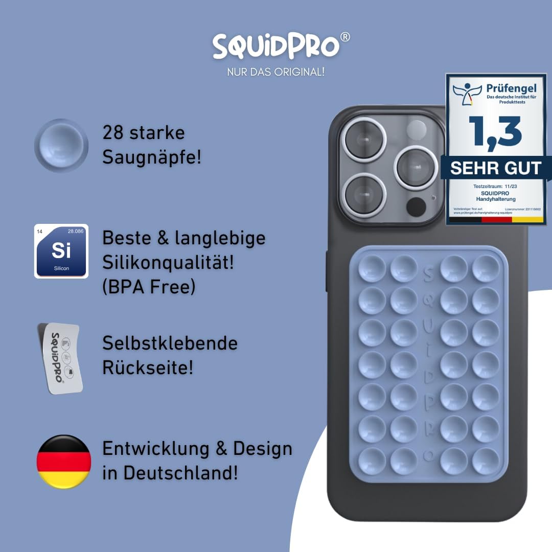 Silikon Saugnapf Handyhalterung, selbst-klebend, Kompatibel mit Allen gängigen iPhone- und Android M
