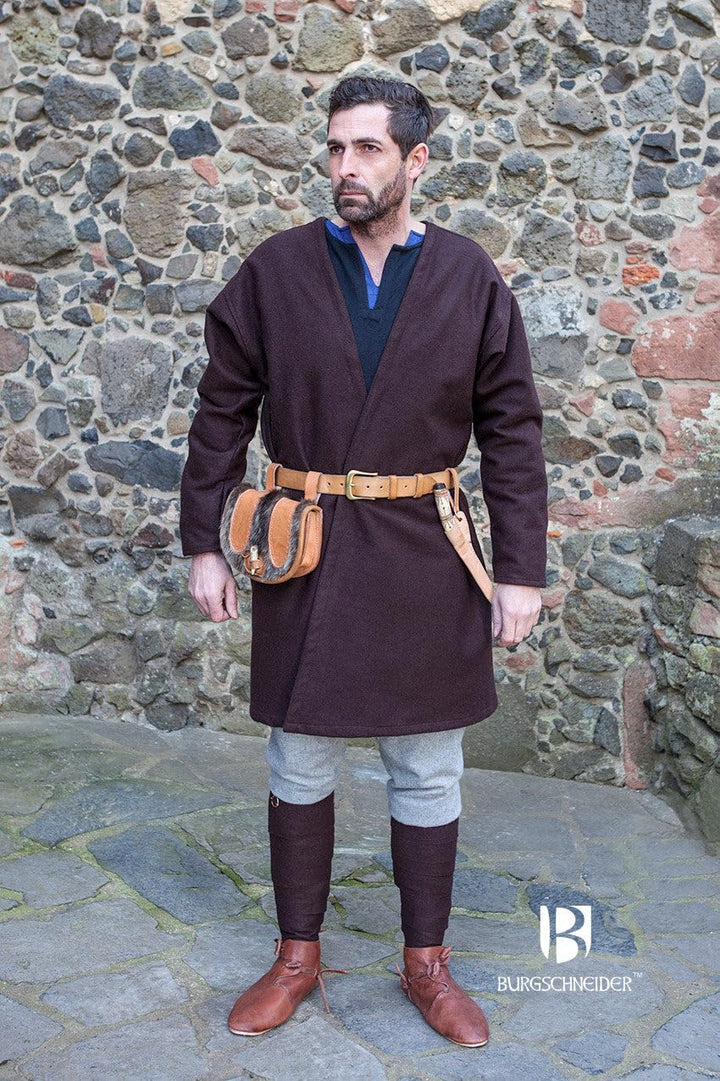 Burgschneider Wikinger Mittelalter Klappenrock Loki - Wollfilz Material - Authentische historische H