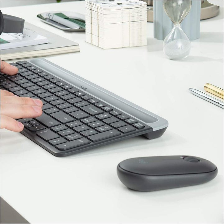 LOGITECH - EINGANGABEGERÄTE Slim WRLS Tastatur Maus Combo MK470 - Graphit - CH - ZENTRAL