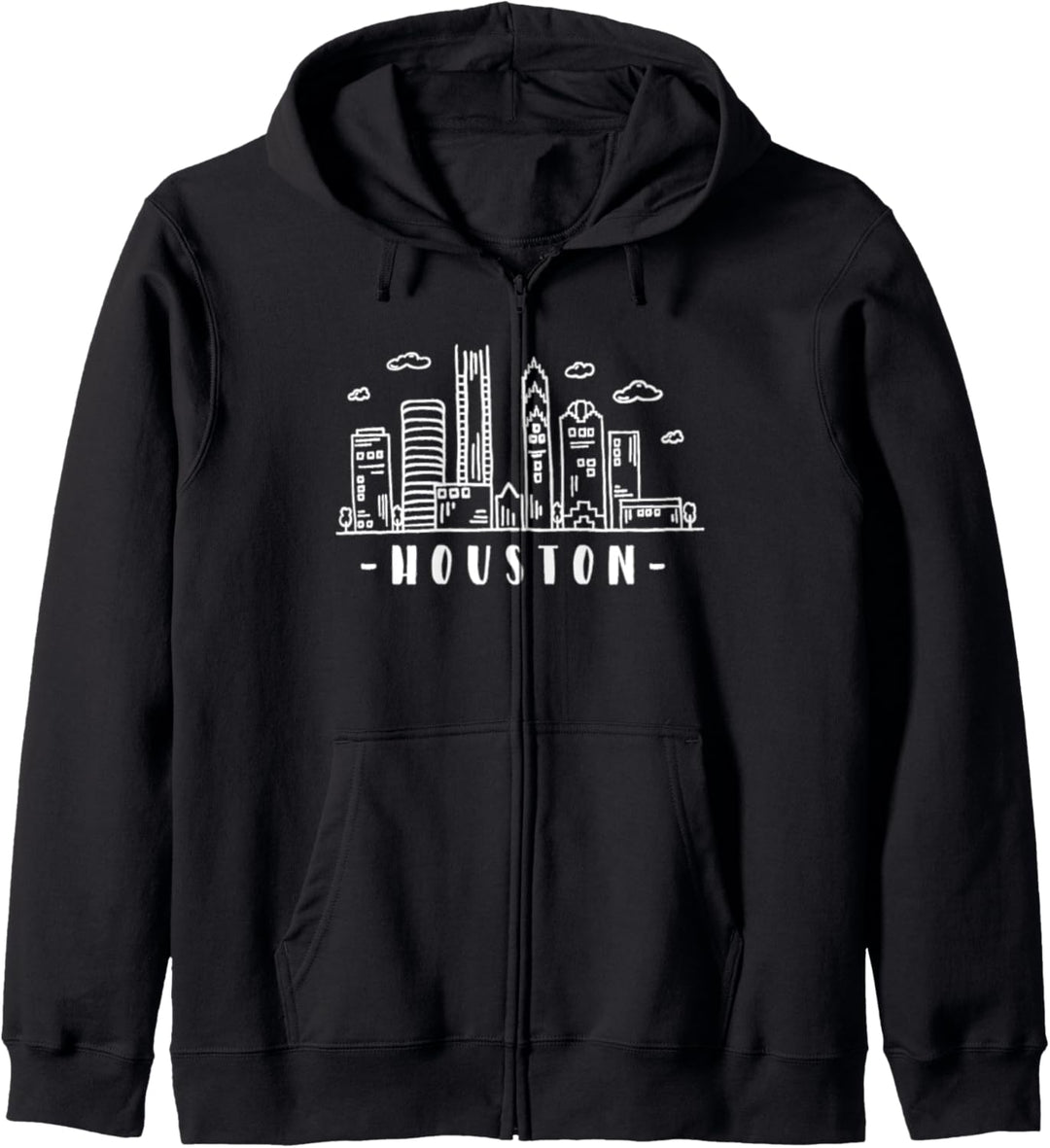 Skyline von Houston Texas Kapuzenjacke