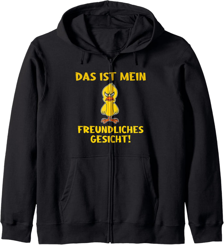 das ist mein freundliches gesicht! lustiges fun Kapuzenjacke
