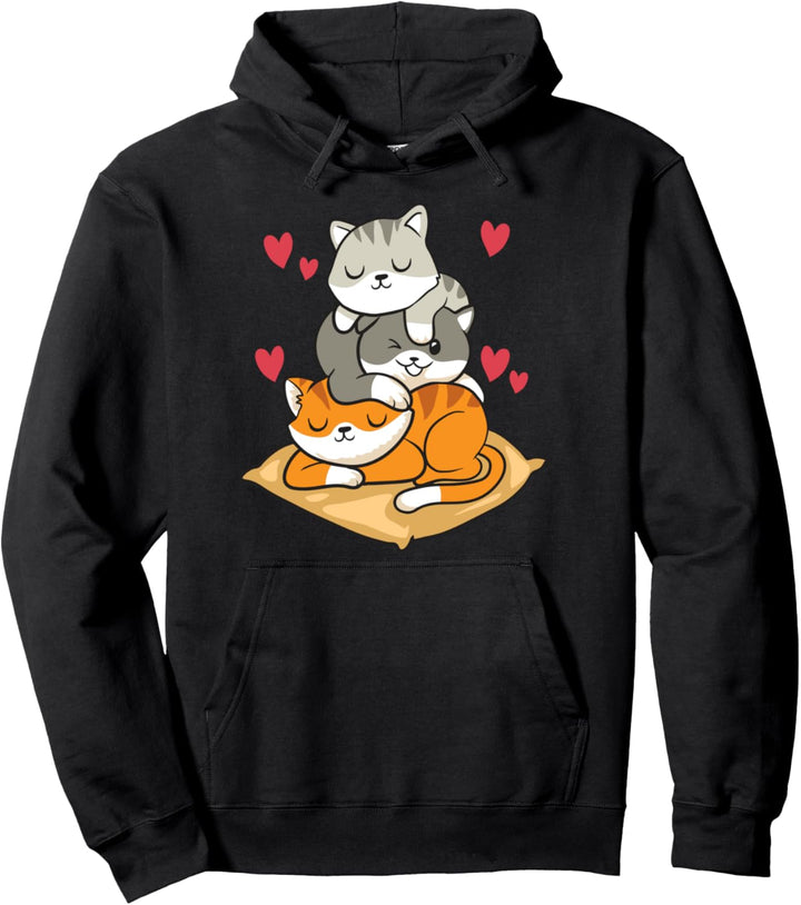Cute &amp; Funny Mountain of Kittens A Meowtain Of Cats Pullover Hoodie