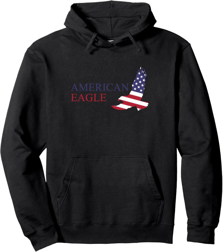 Amerikanischer Weisskopfseeadler USA Flagge 4. Juli Pullover Hoodie