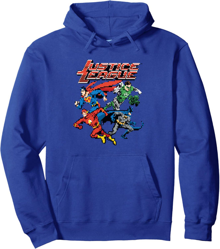 Justice League Pixel League Pullover Hoodie