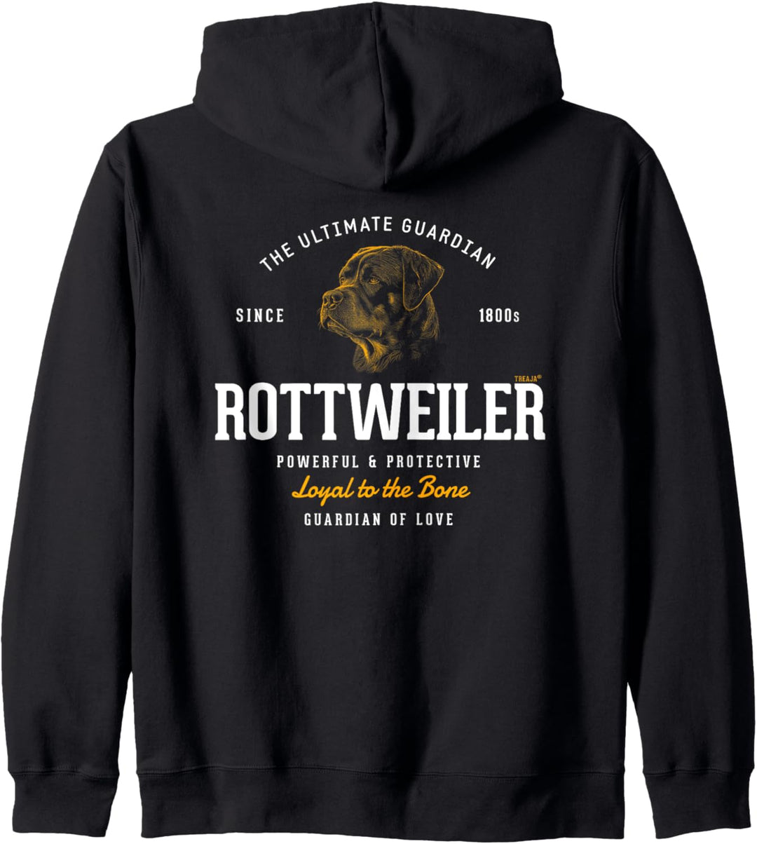 Vintage-styled Retro Rottweiler Kapuzenjacke