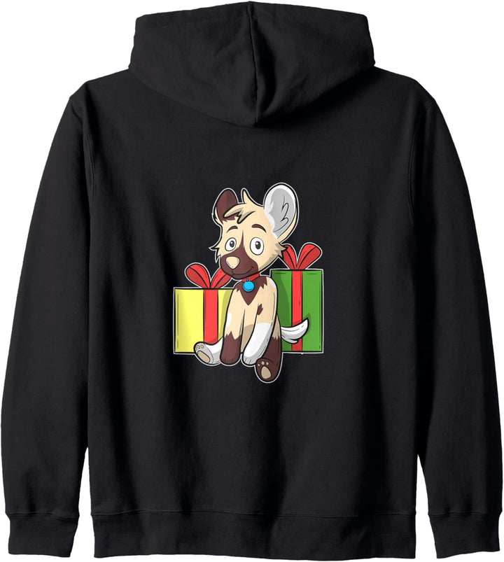 Afrikanischer Weihnachtswildhund Kapuzenjacke