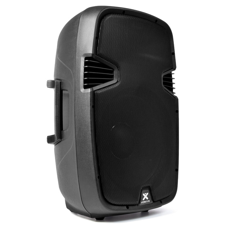 Vonyx SPJ-1500ABT MP3, PA Aktiv Lautsprecher, DJ Box, 800 Watt 15 Zoll High End Aktivpeaker, MP3-Pla