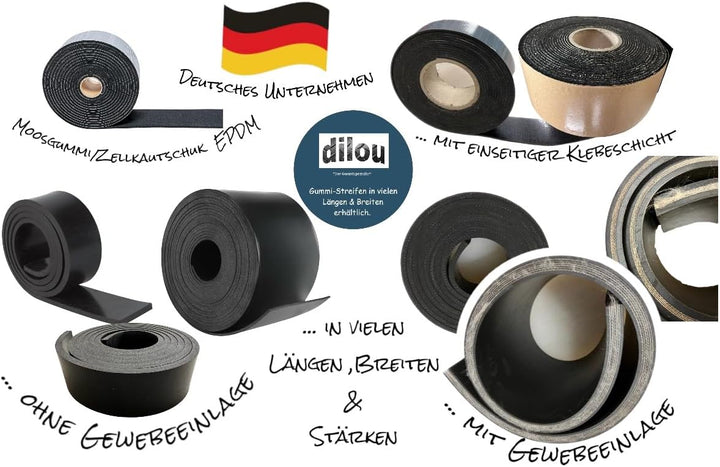 Gummistreifen Vollgummi Hartgummi 150mm breit 10mm dick 1-10m lang (2000x150x10mm), 2000x150x10mm