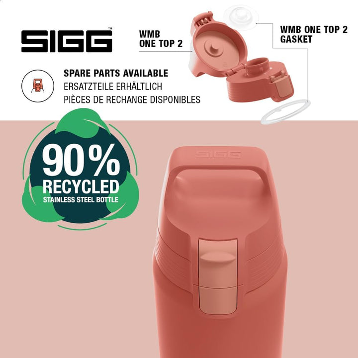 SIGG - Isolierte Trinkflasche - Thermosflasche Shield Therm One Eco Red - kohlensäurehaltige Getränk