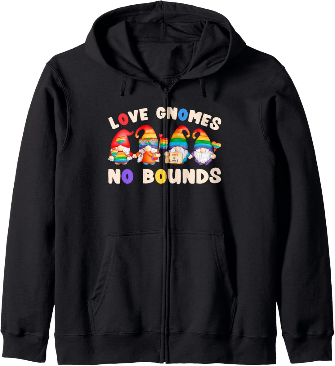 Schwule Zwerge, LGBT-Stolz, Regenbogenfarben, Spruch Kapuzenjacke