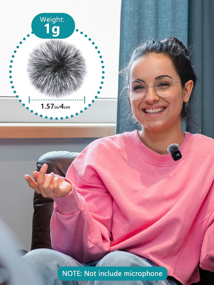 YOUSHARES Interview GO Handheld Adapter für DJI Mic MINI mit Popschutz (Duo-Ton Schwarz-auf-Weiss) -