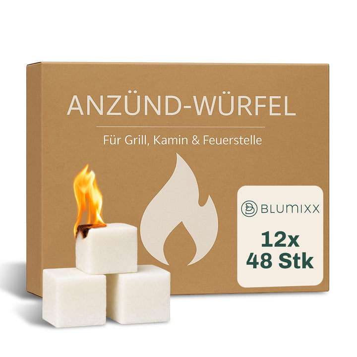 Blumixx Anzündwürfel – Grillanzünder, Kaminanzünder und Kohleanzünder – Perfektes Grill Zubehör für