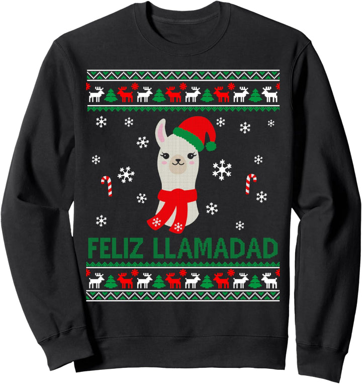 Drama Llama – Feliz Llamadad Ugly Christmas Sweater Sweatshirt