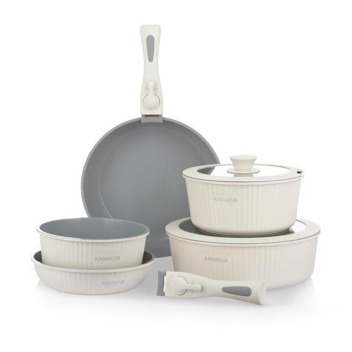 KASANOVA 1 SMU EAZICLICK BATTERIE 9 STK CREME, Aluminium-Druckguss Glas Silikon Bakelit
