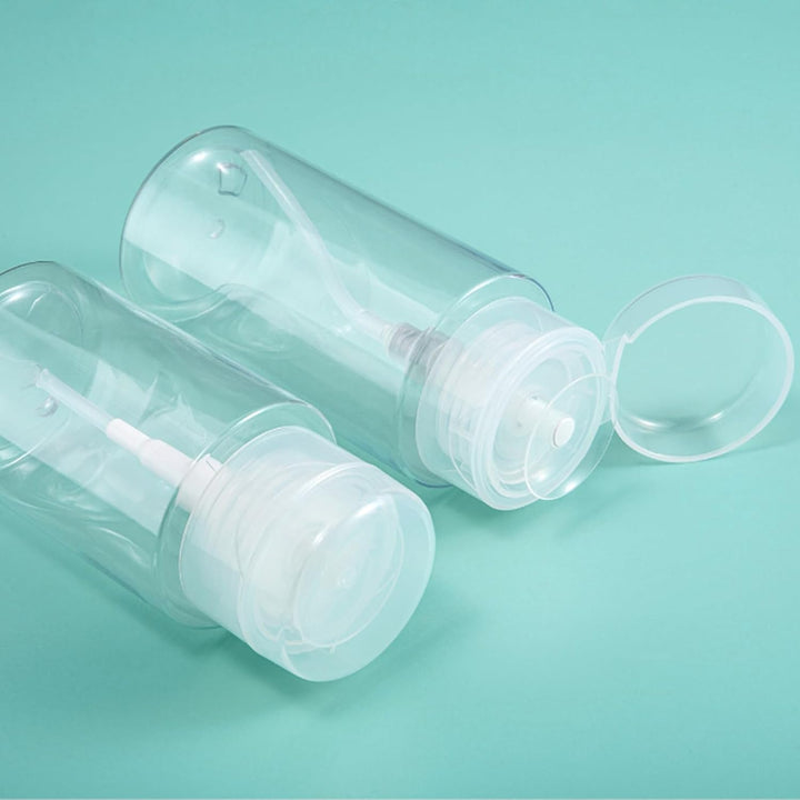 2 Stück 200ml Dispenser Pumpflasche, Nagellackentferner Pumpspender, Pumpspender RunterdrüCken für N