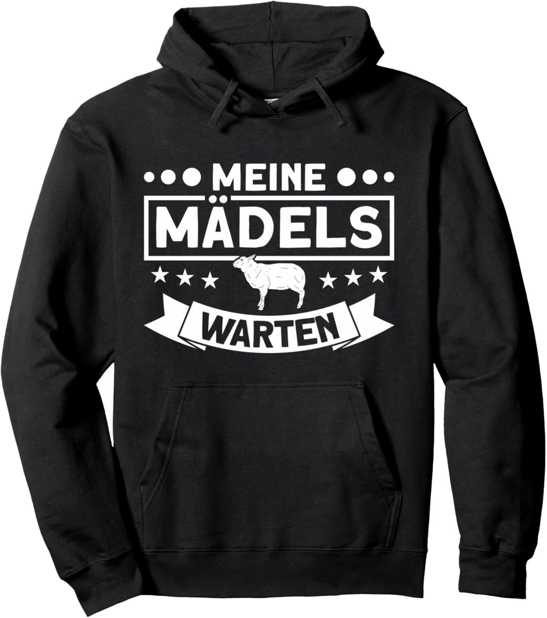 Meine Mädels Warten Schafe Schäfer Pullover Hoodie