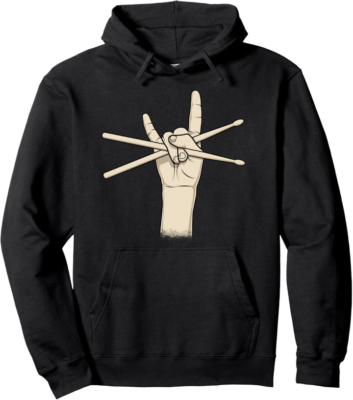 Schlagzeuger Percussionist Percussion Rock &amp; Roll Geschenk Pullover Hoodie