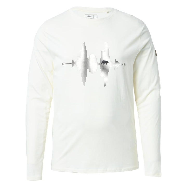 FORSBERG Longsleeve mit Audiowelle M Beige, M Beige