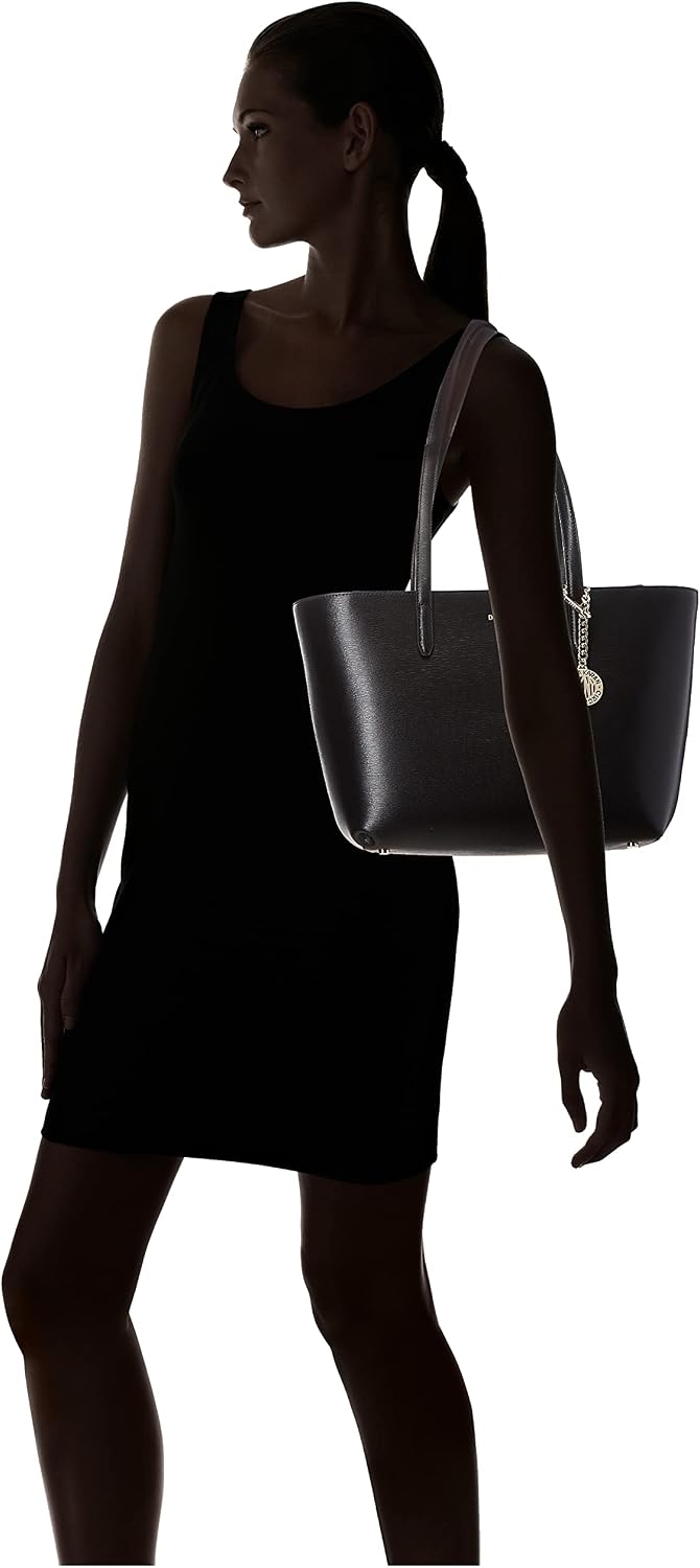 DKNY Damen Bryant Medium Zip Tote Tote Einheitsgrösse Black Gold, Einheitsgrösse Black Gold