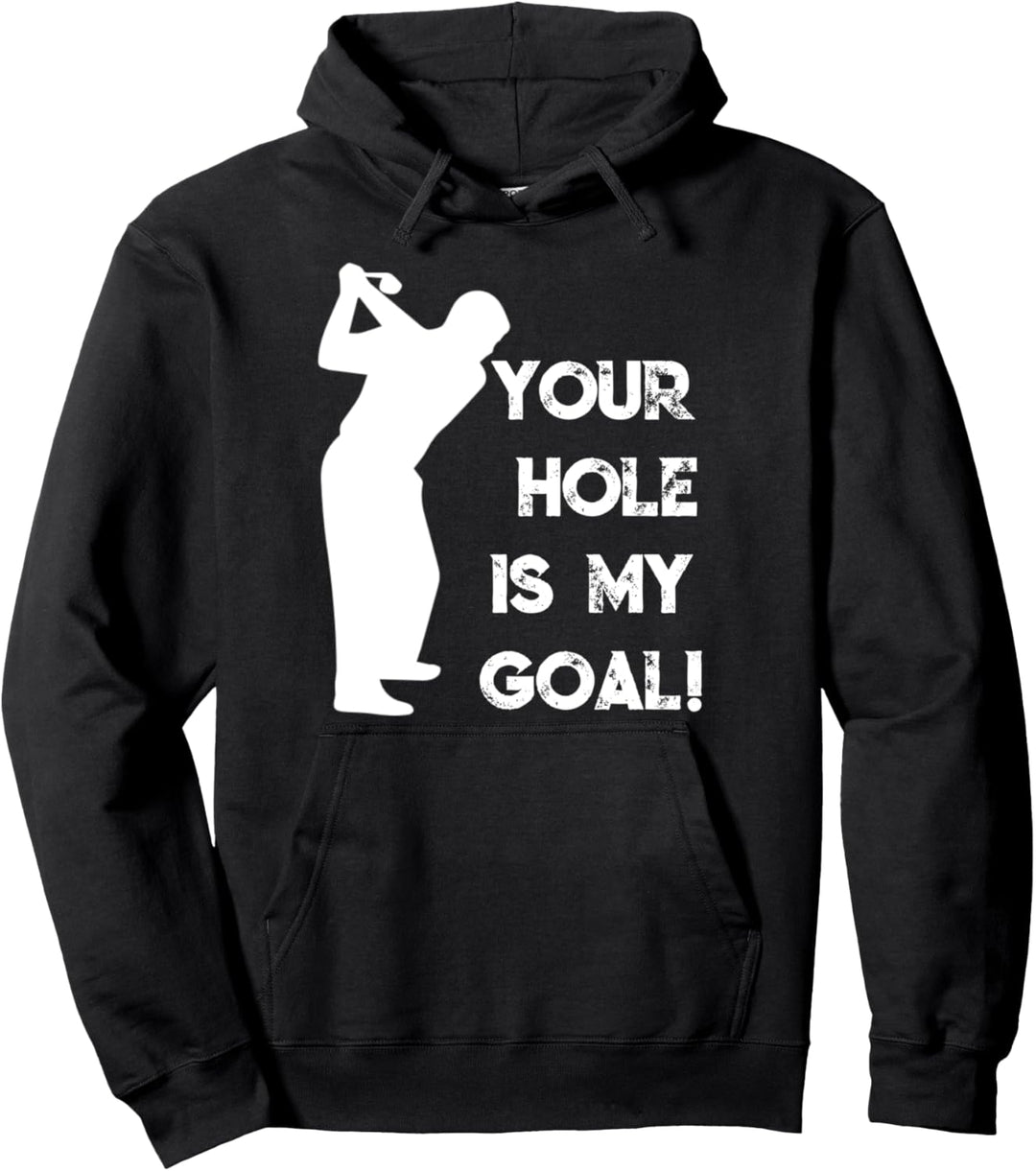 Zweideutiger Spruch | Lustiges Perverses Golfer Geschenk Pullover Hoodie