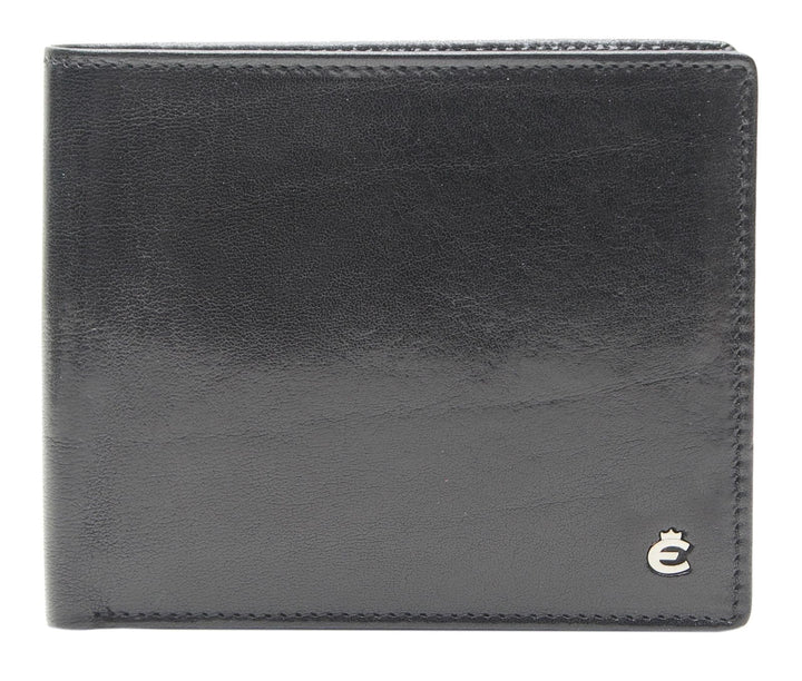Esquire Toscana Geldbörse II Leder 12,5 cm Schwarz, Schwarz