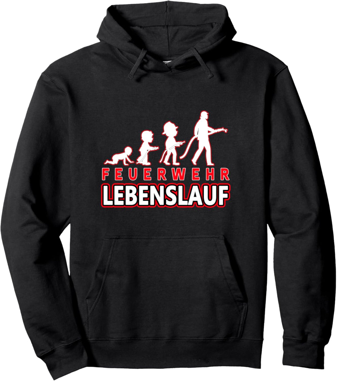 Jungs Firefighter Evolution Freiwillig Feuerwehr Lebenslauf Pullover Hoodie