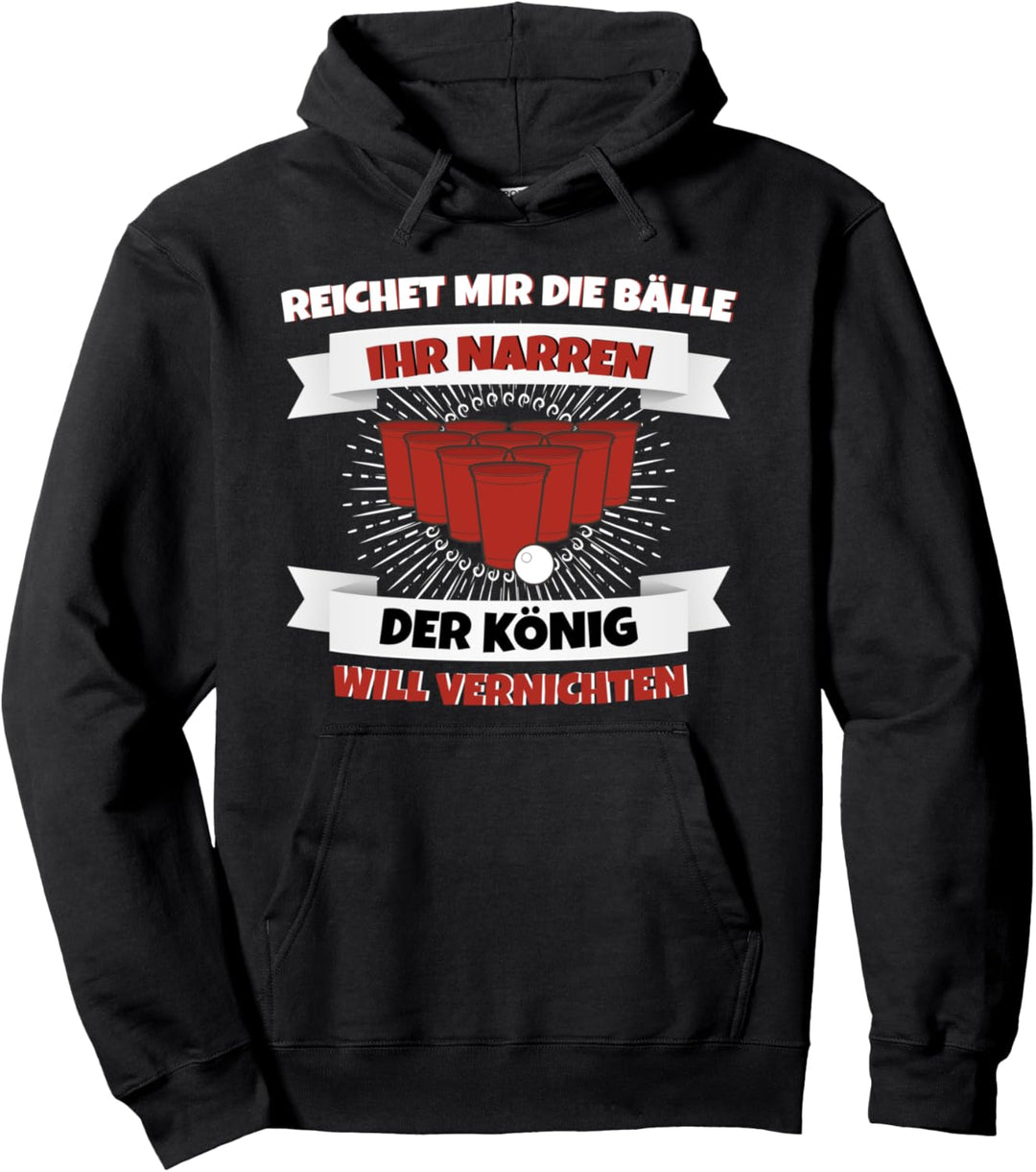 Beer Pong Trinkspiel Party Beerpong geschenk Pullover Hoodie