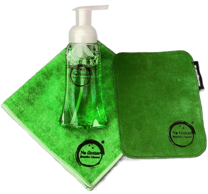 No Gutter Reactive Family (Reactive Cleaner + Reactive Pad + Reactive Rag) Bowling Ball Reiniger Set