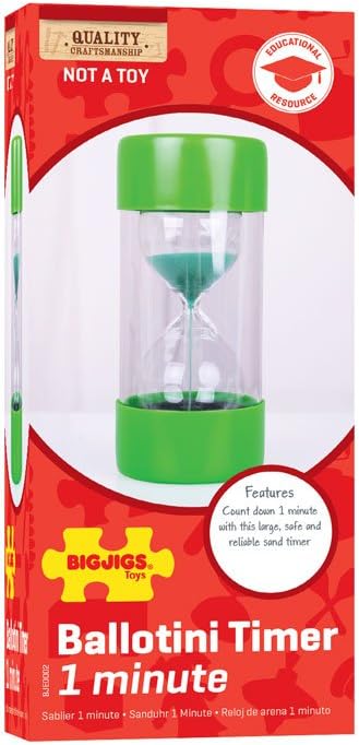 Bigjigs Toys Ballotini Sanduhr (1 Minute)