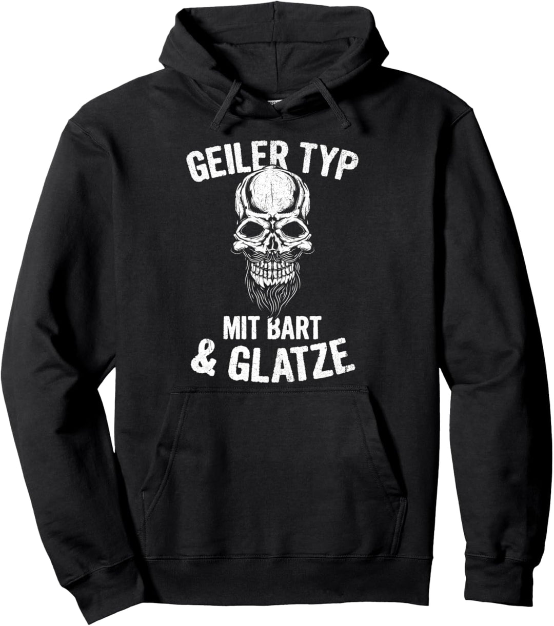 Geiler Typ Mit Bart Und Glatze Bartträger Statement Männer Pullover Hoodie