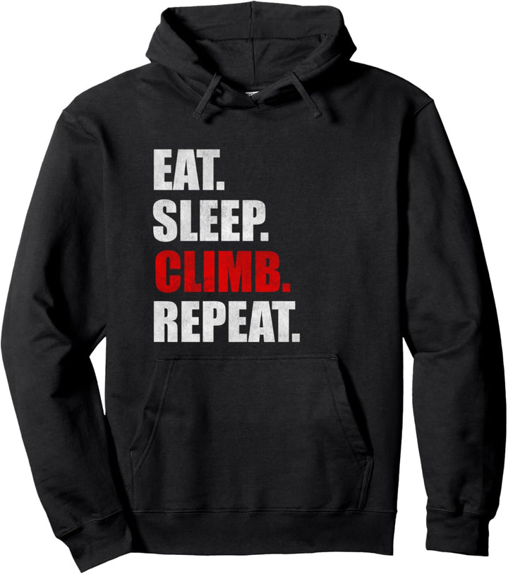 Klettern Kletterer Spruch Pullover Hoodie