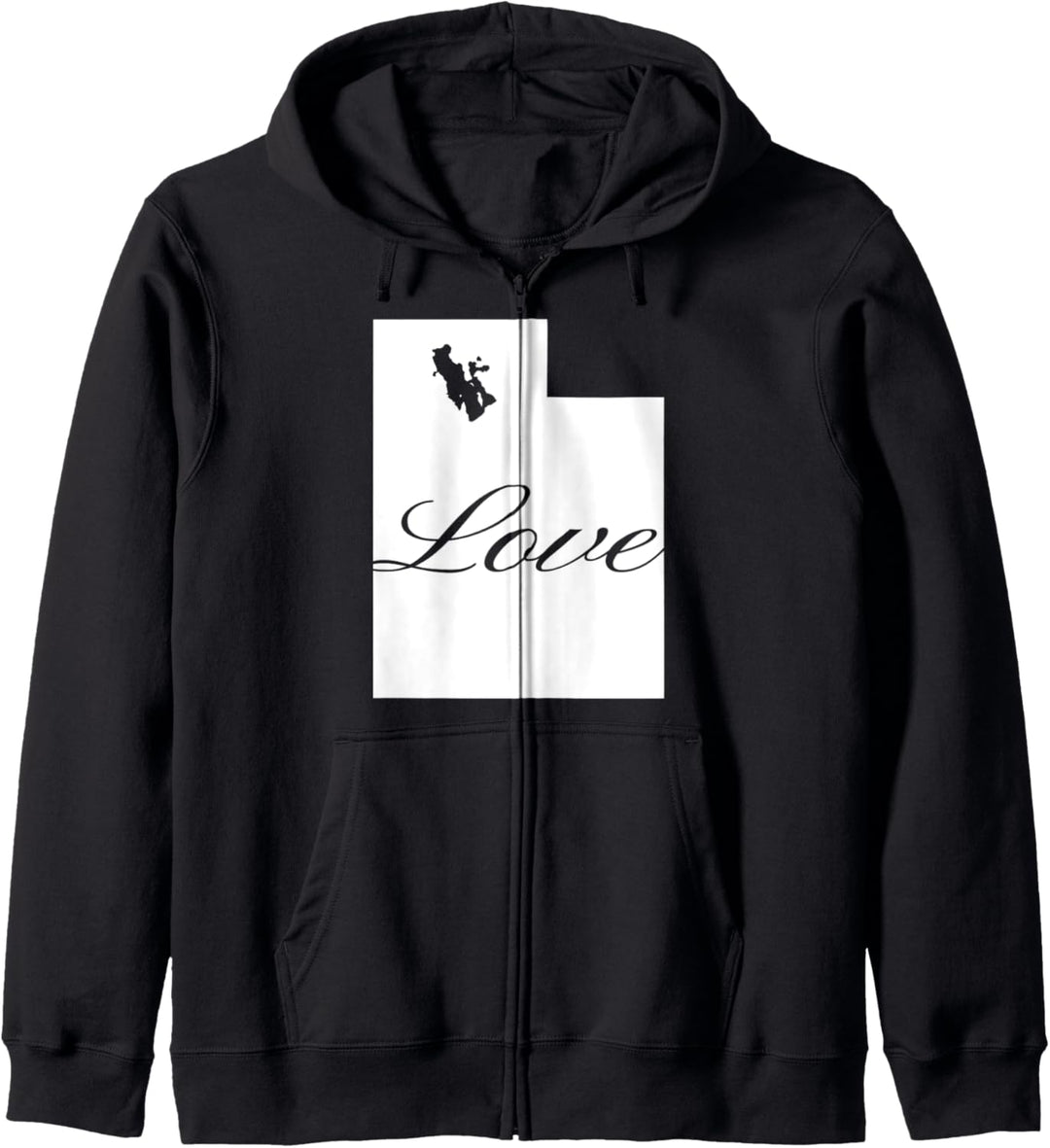 Utah Cursive Love State Pride Kapuzenjacke
