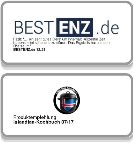 Rosenstein &amp; Söhne Obst Trockner: Kompakter Dörrautomat DH-25.k mit 5 Dörr-Einsätzen, 245 Watt