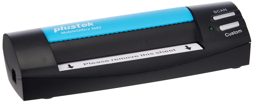 Plustek MobileOffice S602 Visitenkarten-Scanner 1200 x 1200DPI A6 schwarz, blau – (104,9 x 500 mm, 1