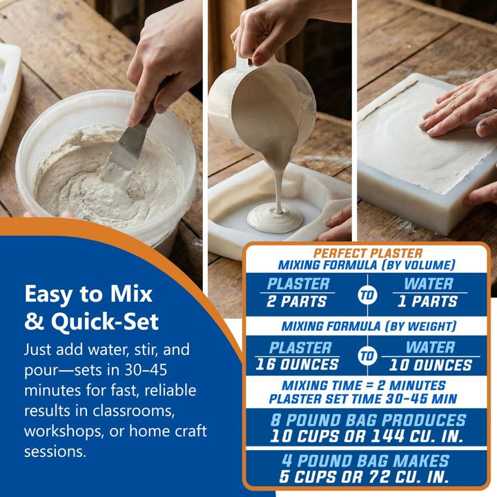 Perfekt Putz Keramik &amp; Keramik Guss Material 4Lb weiss, Wei 4Lb