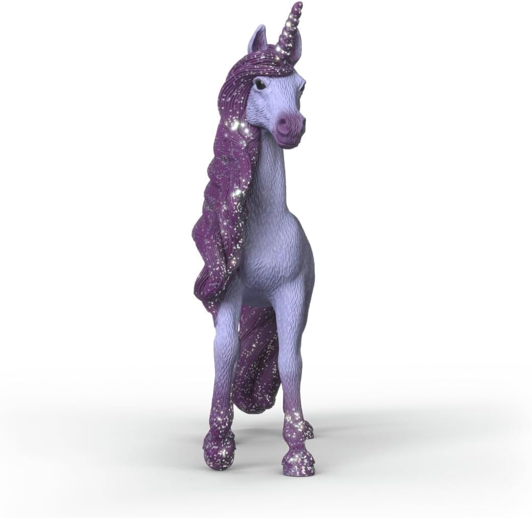 SCHLEICH BAYALA | Einhorn Hengst Orchidee 70893 | detailgetreue Einhornfigur mit Mandala | Geschenk
