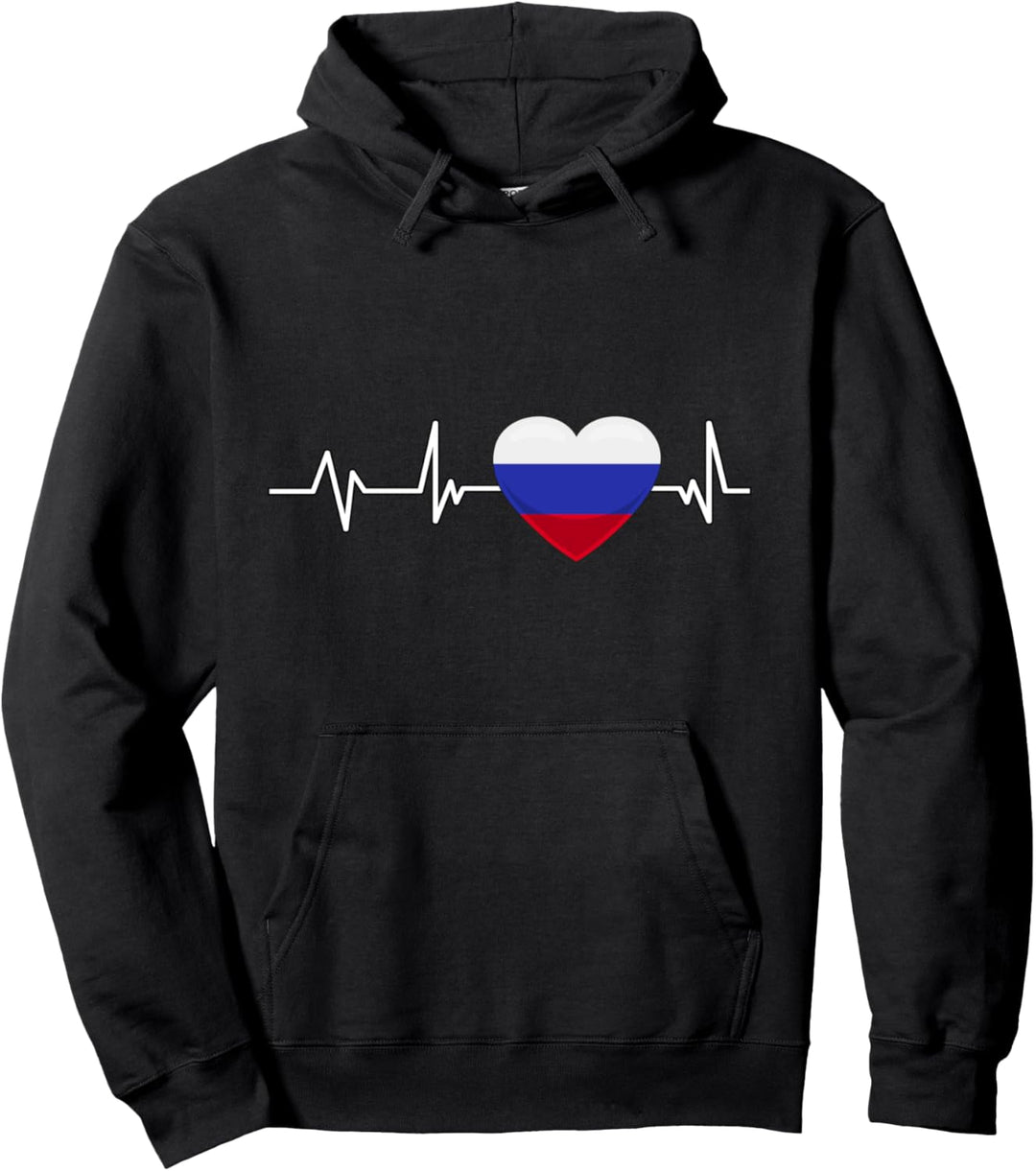 Russland Herzschlag Reise Geschenk Russland Pullover Hoodie