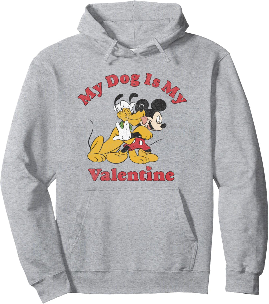 Disney Mickey &amp; Friends Valentinstag My Dog Pluto Vintage Pullover Hoodie