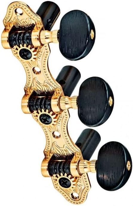 Ortega Guitars Classic Stimmmechaniken Set - gold/schwarz Deluxe (OTMDLX-GOBK)