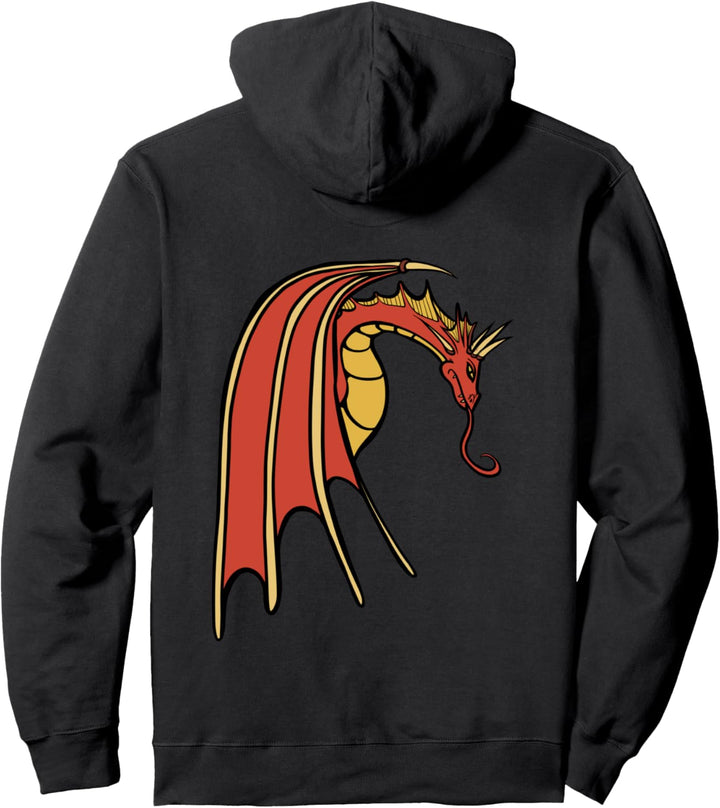 Red Dragon Art Geek Pullover Hoodie