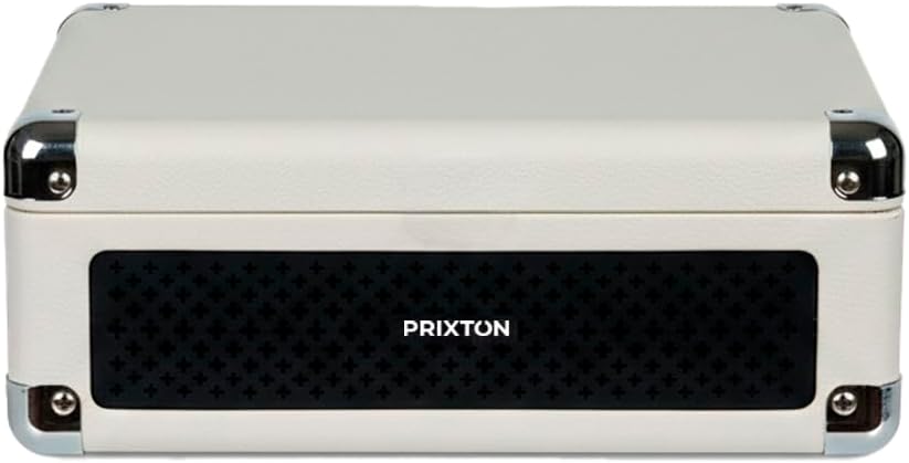 PRIXTON Tragbarer CD-Player mit Bluetooth, FM-Radio und AUX, 6W Lautsprecher (2x3W), Kompatibel mit