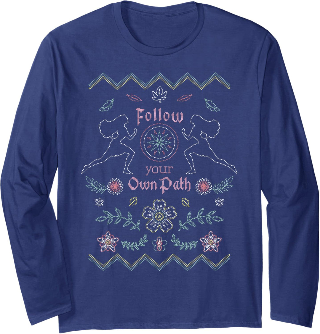 Disney Pocahontas Needlepoint Knit Langarmshirt
