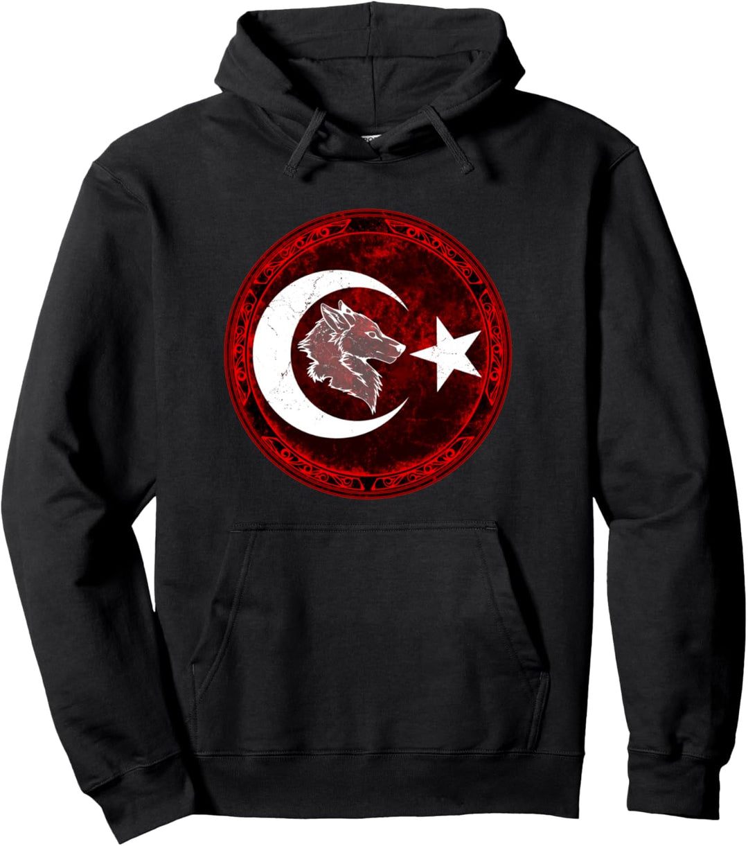 Ayyildiz Wolf Bozkurt Pullover Hoodie