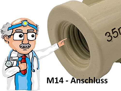 Dr. Diamond Premium Fliesenbohrer Fliese Feinsteinzeug 45 mm x M14 für Winkelschleifer (45 mm), 45 m