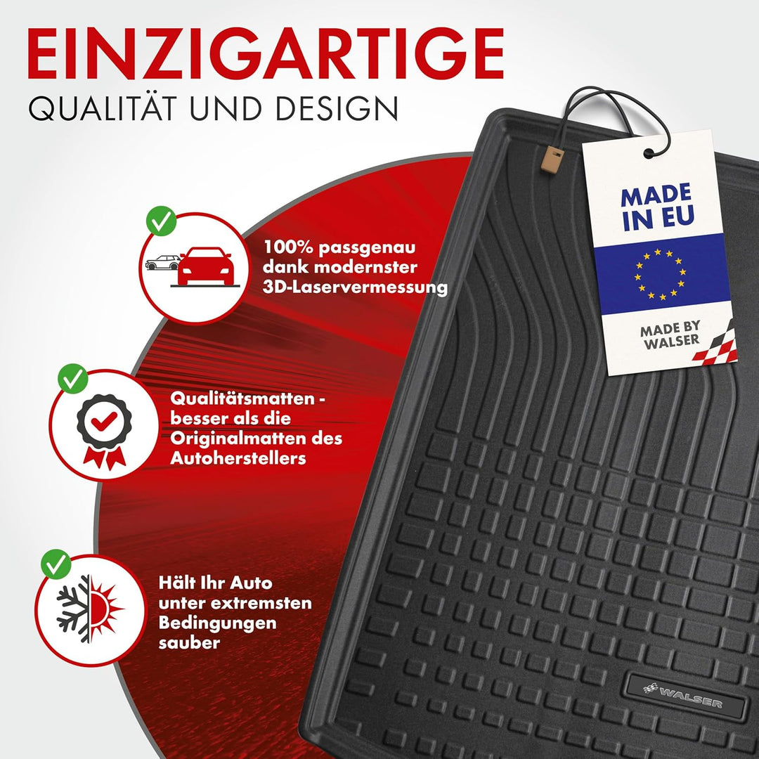 Walser Premium Kofferraumwanne für VW Golf VIII Variant (CG5) 08/2020-Heute, unterer Ladeboden, 100%