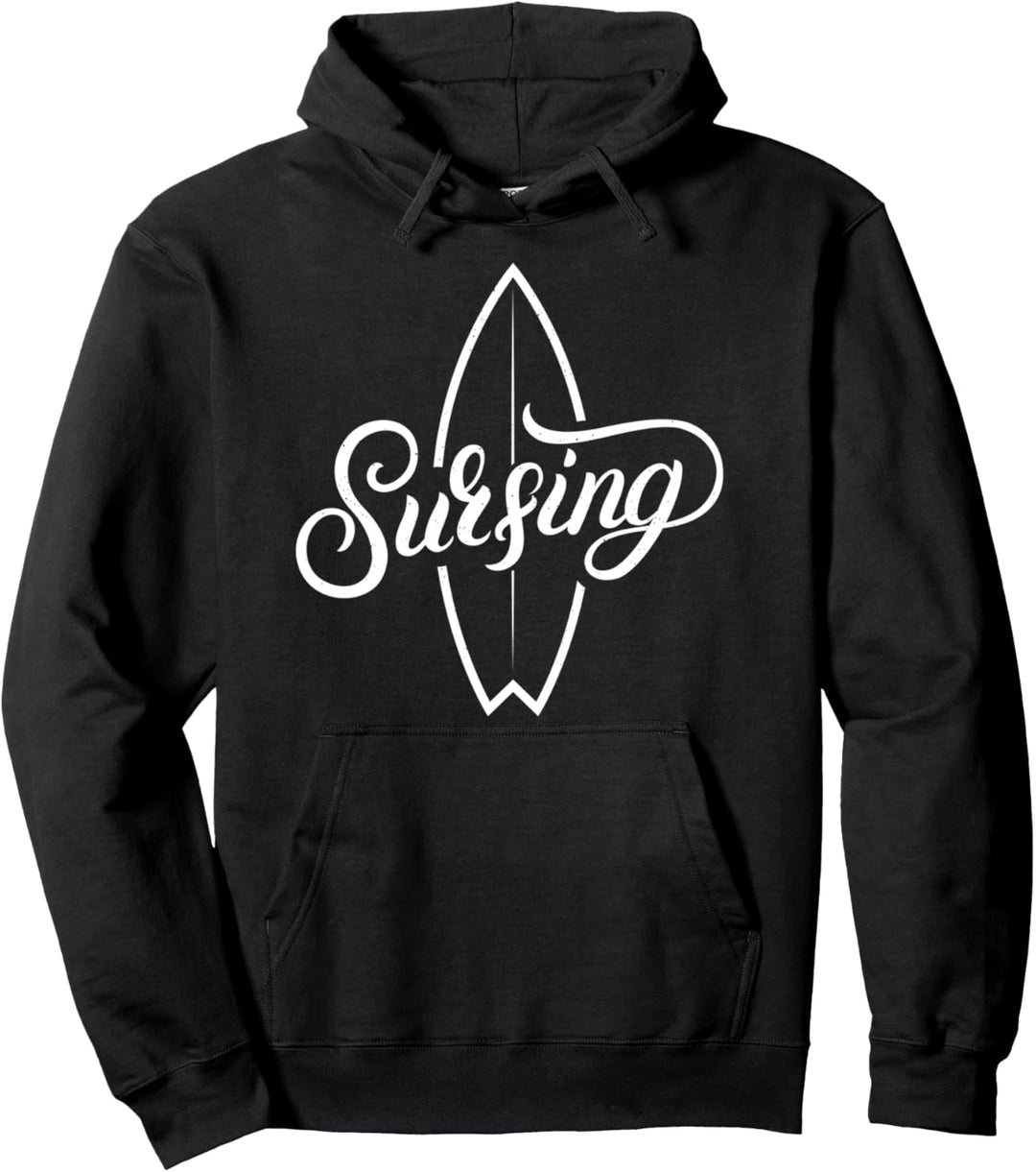 Surfing Welle Surfing Surfer und Wassersportler Pullover Hoodie