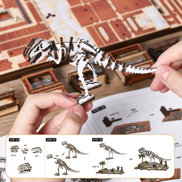 Shrike Book Nook Kit - DIY Miniaturhaus, 3D-Puzzle Buchstütze mit LED-Beleuchtung | Bücherregal &amp; Ha