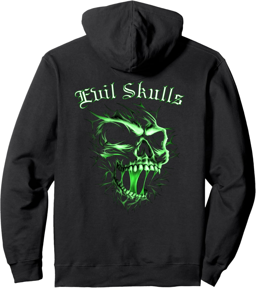 Evil Skulls Crew Pullover Hoodie