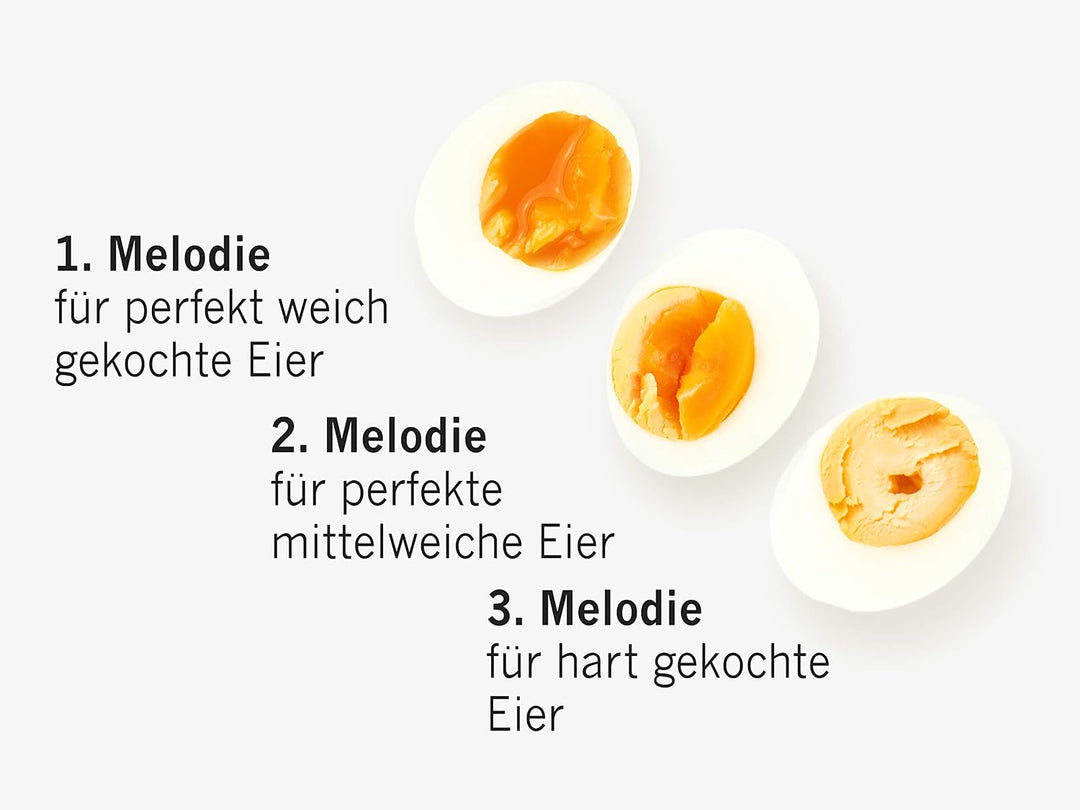 PiepEi Classic Türkis - Singende Eieruhr zum Mitkochen - Eierkocher für 3 Härtegrade - Piep Ei mit 3